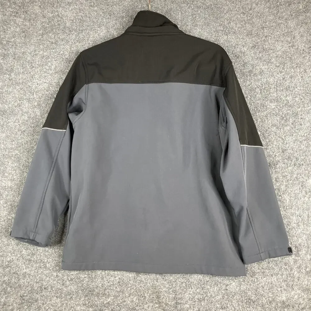 Reebok Jacket‎ Boys Size 14/16 Black Gray Softshell Full Zip Outdoor Activewear